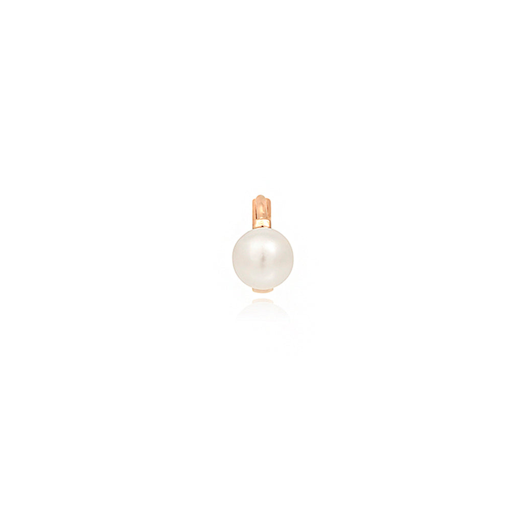 OST - Basic Pearl Ring Type Silver Earrings