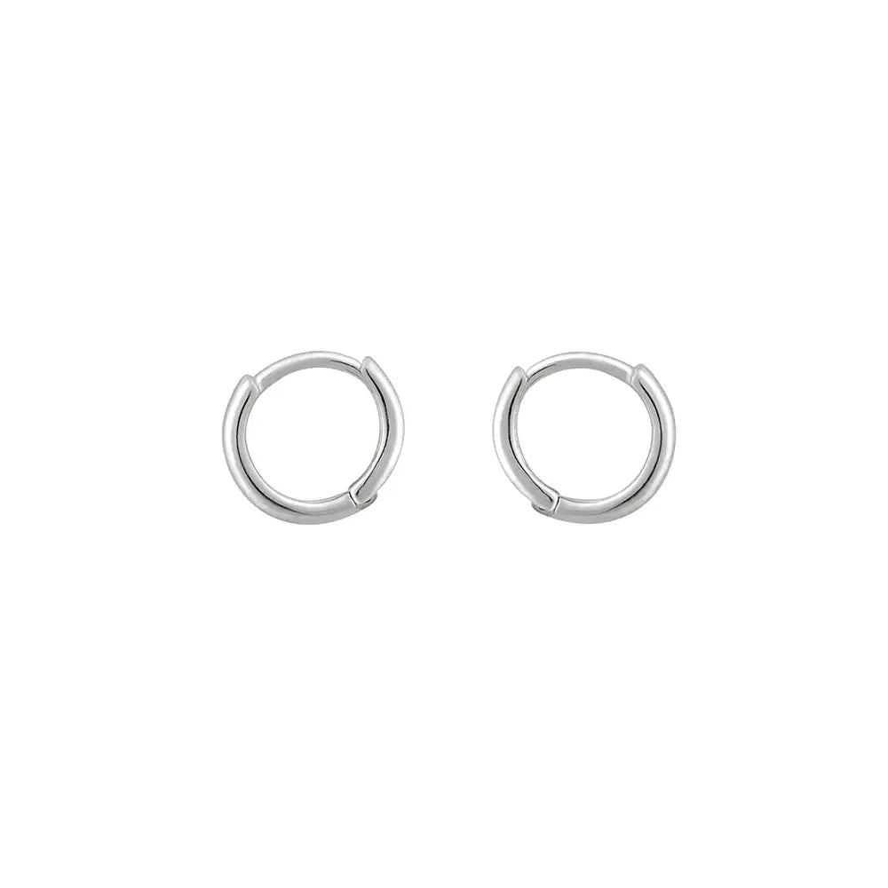 OST - Basic Simple Silver Earrings - OST - Jewelry - Harumio