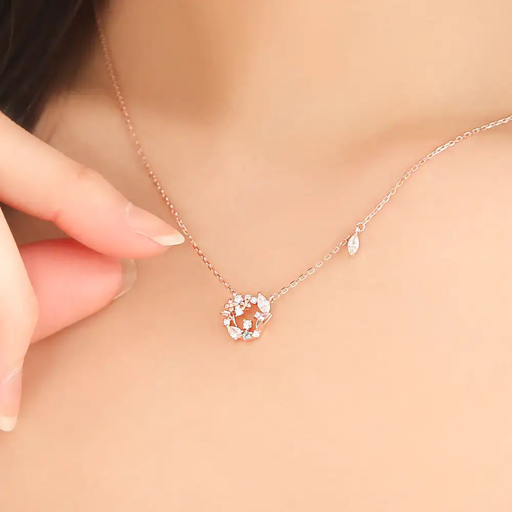 OST - May Emerald Lilac Birth Flower Necklace - OST - Jewelry - Harumio