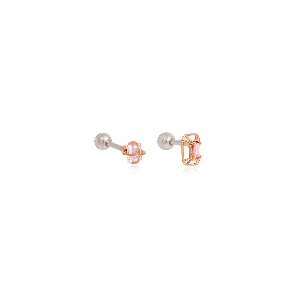 OST - Brilliant Violet Steel Ear Pierce - OST - Jewelry - Harumio