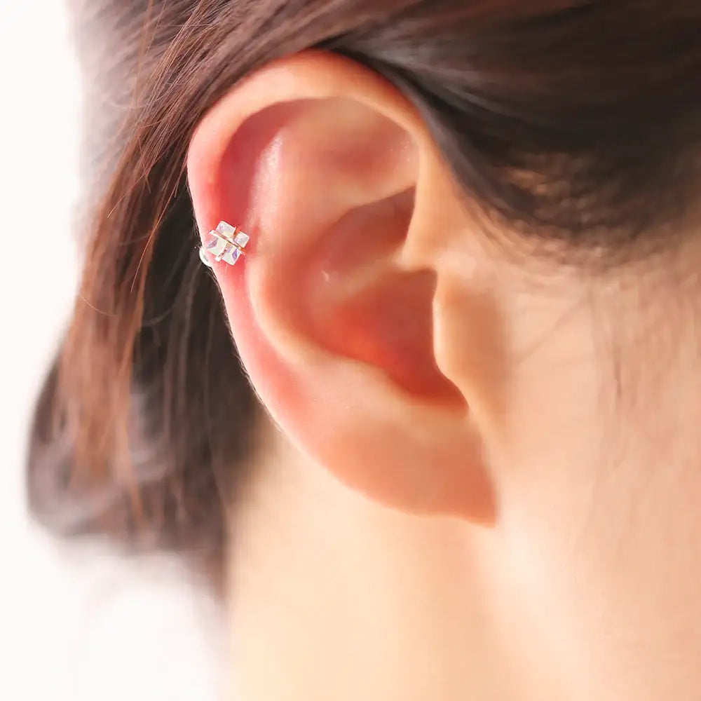 OST - Brilliant Violet Steel Ear Pierce - OST - Jewelry - Harumio