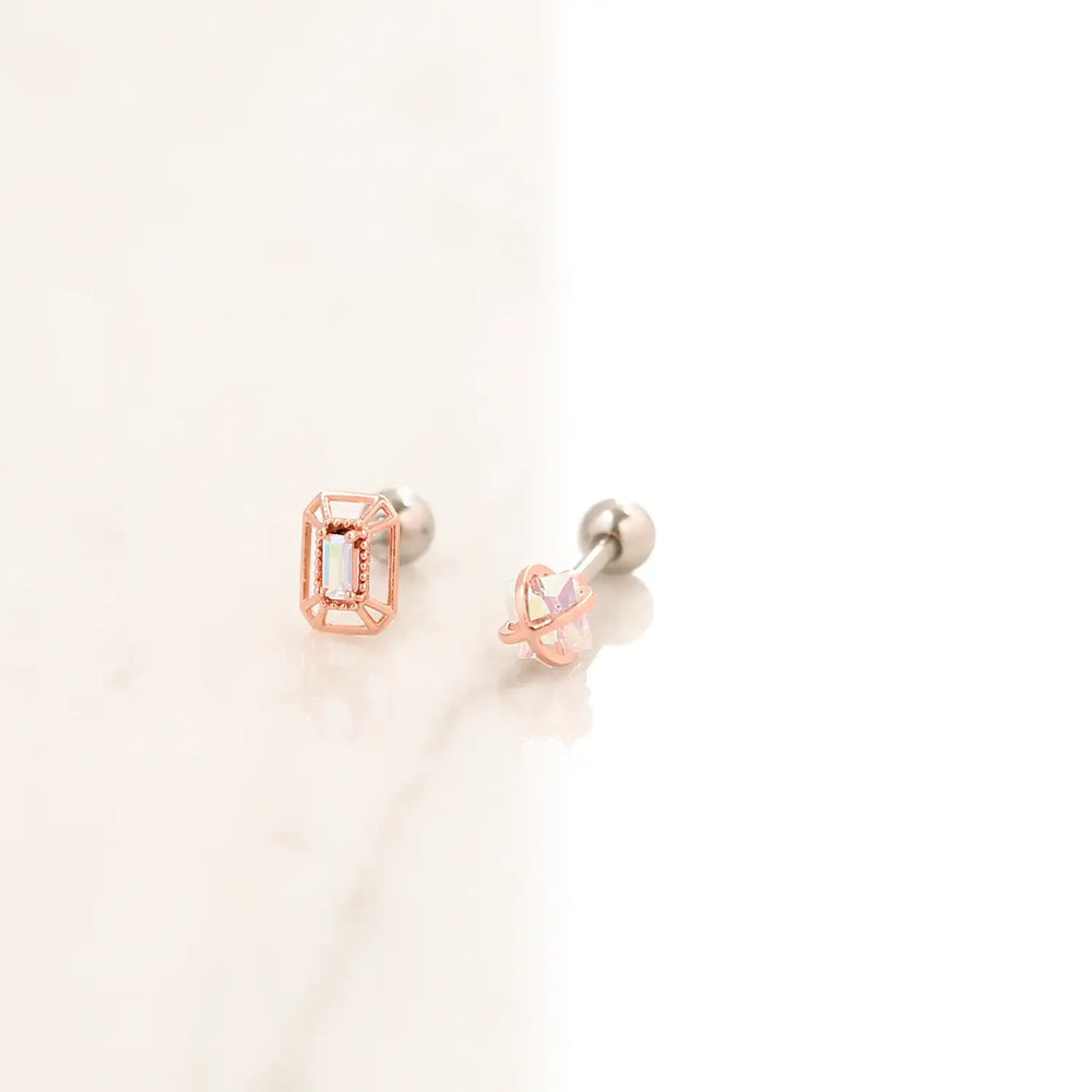 OST - Brilliant Violet Steel Ear Pierce - OST - Jewelry - Harumio