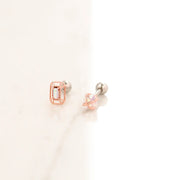 OST - Brilliant Violet Steel Ear Pierce - OST - Jewelry - Harumio