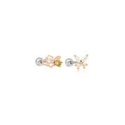 OST - Shamrock Peridot Rose Gold Ear Pierce - OST - Jewelry - Harumio