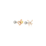 OST - Bellflower Citrine Rose Gold Ear Pierce - OST - Jewelry - Harumio