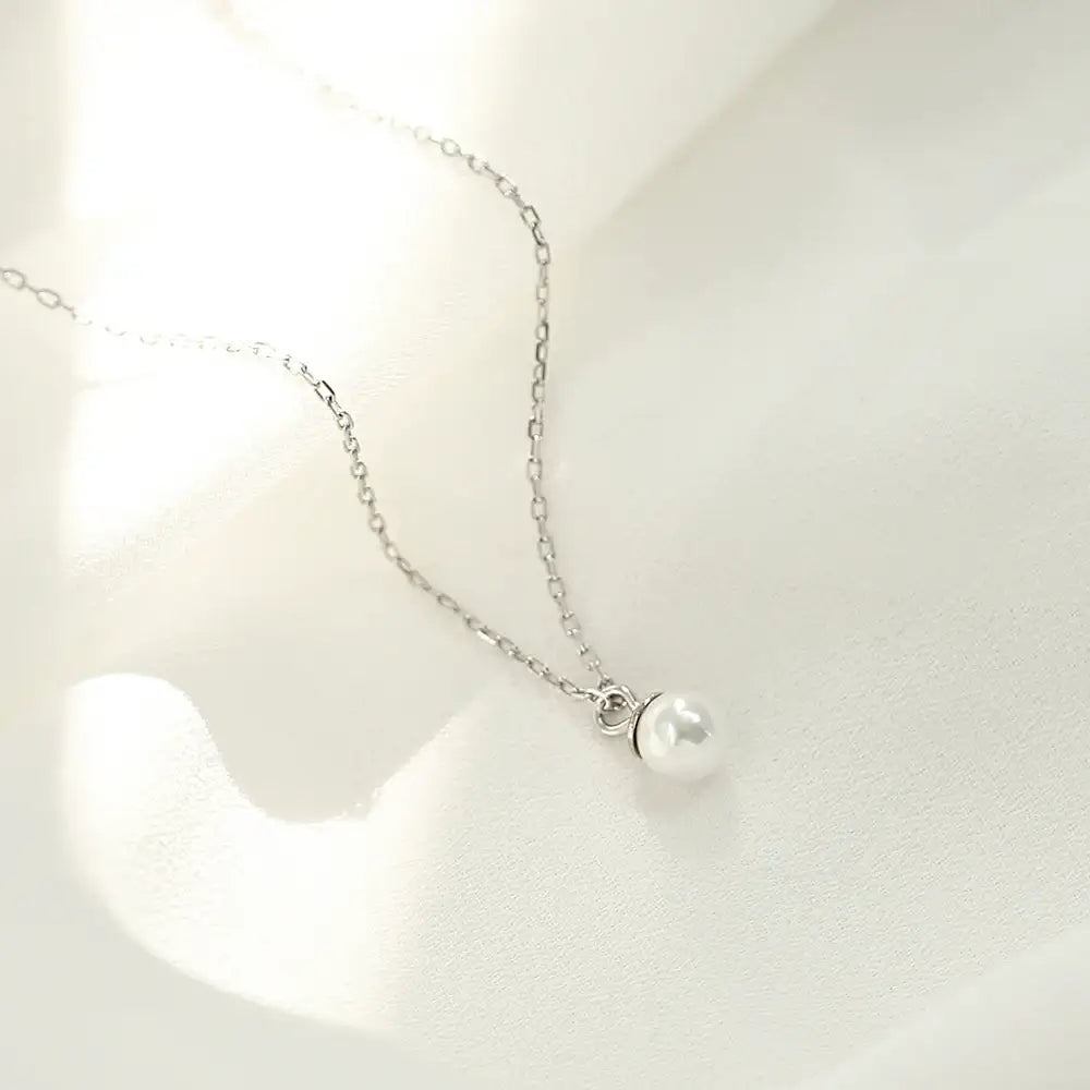 OST - Elegant Slim Pearl Necklace - OST - Jewelry - Harumio