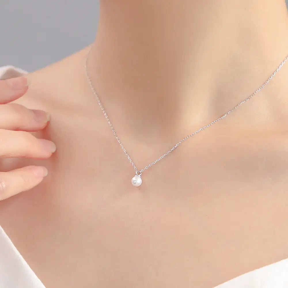 OST - Elegant Slim Pearl Necklace - OST - Jewelry - Harumio
