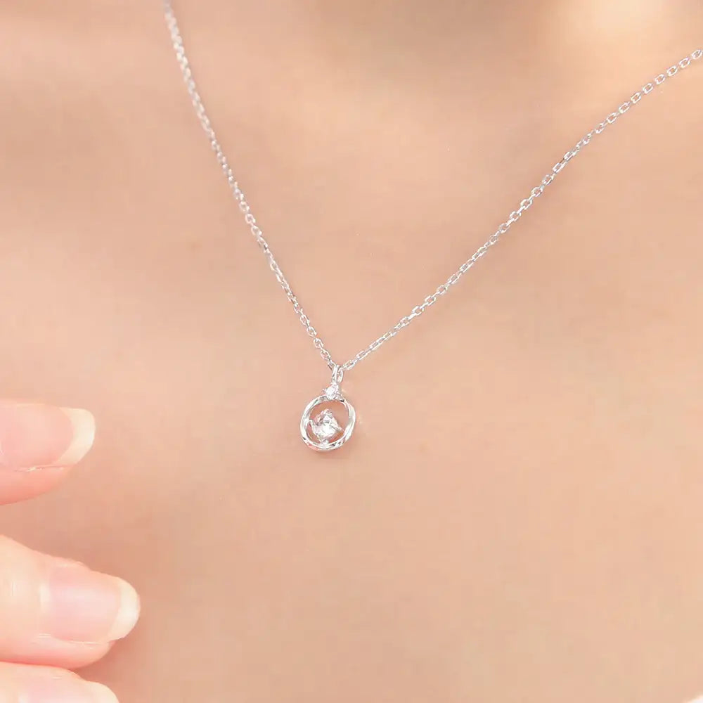 OST - Ring Cubic Silver Necklace - OST - Jewelry - Harumio