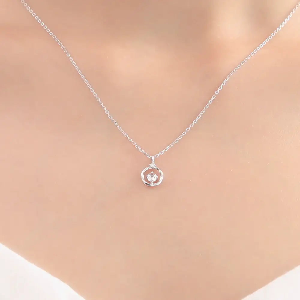 OST - Ring Cubic Silver Necklace - OST - Jewelry - Harumio