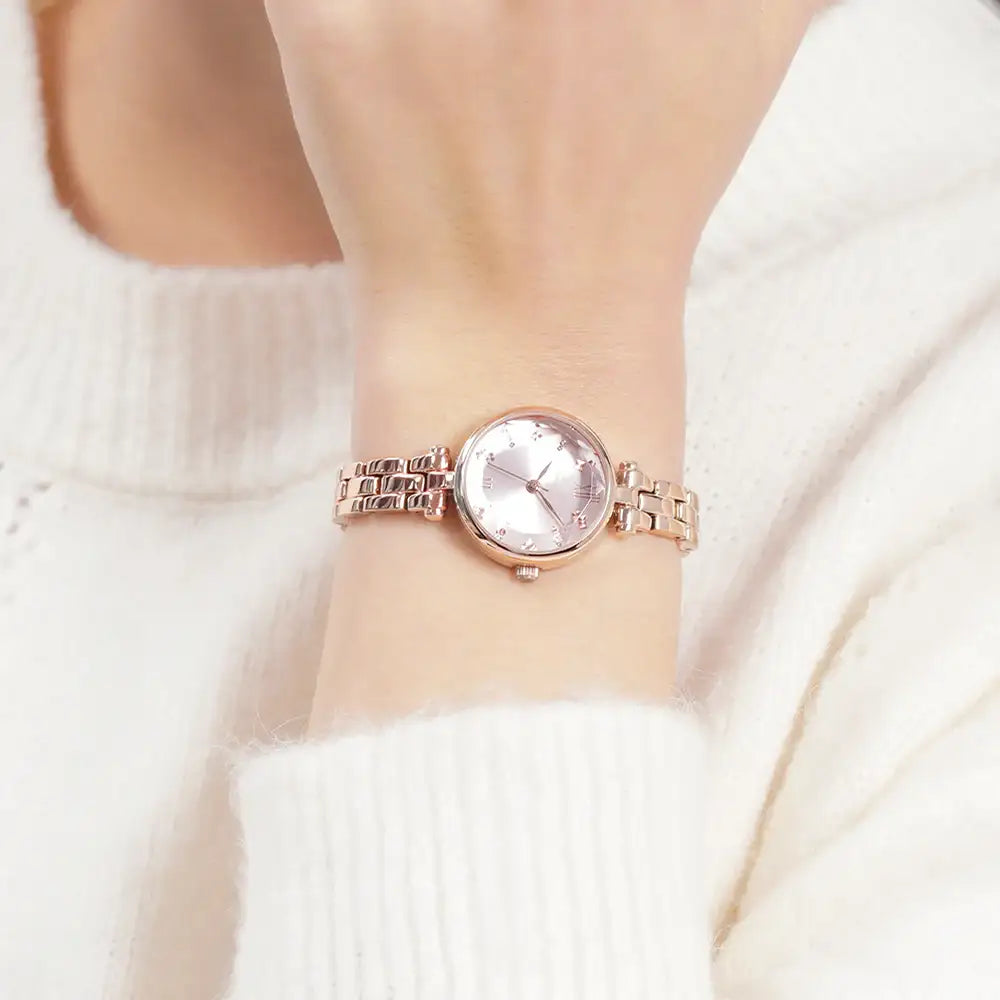OST - Glass Cut Dial Rose Gold Women's Metal Watch - OST - Watch - Harumio