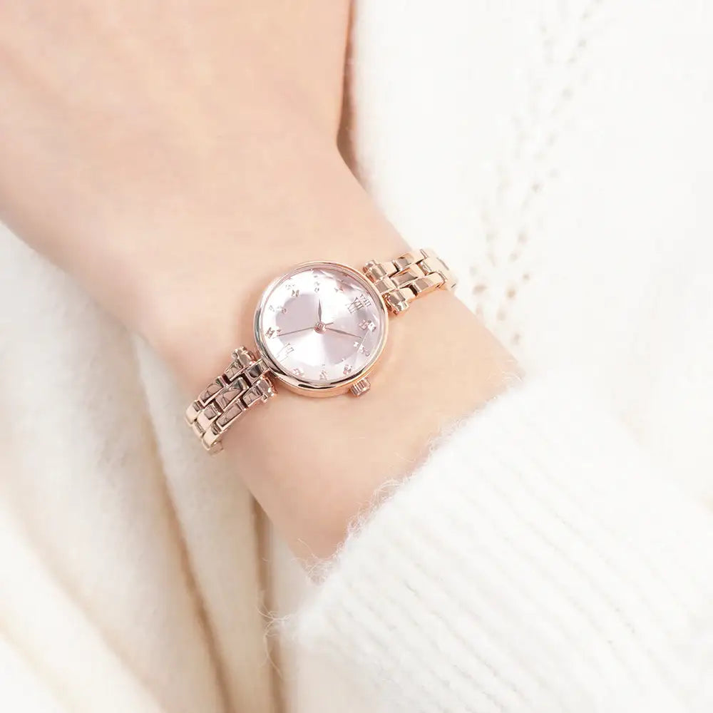 OST - Glass Cut Dial Rose Gold Women's Metal Watch - OST - Watch - Harumio