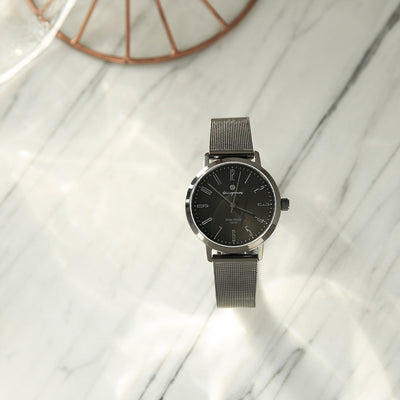 OST - Daily 10 ATM Water Resistance Steel Grey Mesh Watch