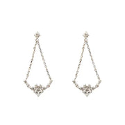 OST - Chandelier Silver Drop Earrings - OST - Jewelry - Harumio