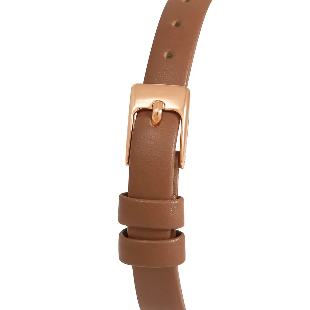 OST - Awesome Glossy Brown Women's Leather Watch - OST - Watch - Harumio