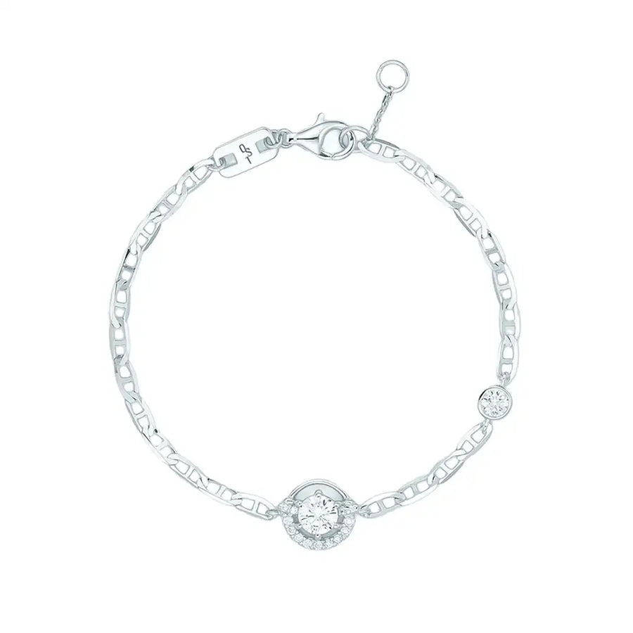 OST - Lucky Lock Horseshoe Link Silver Bracelet - OST - Jewelry - Harumio