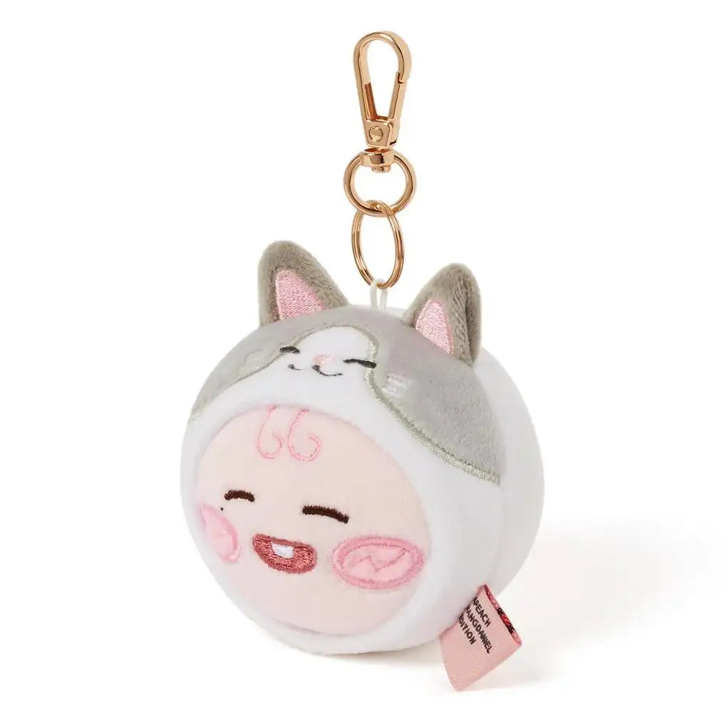 Apeach x KangDaniel - Apeach Face Plush Keychain - Apeach x KangDaniel - Accessories - Harumio