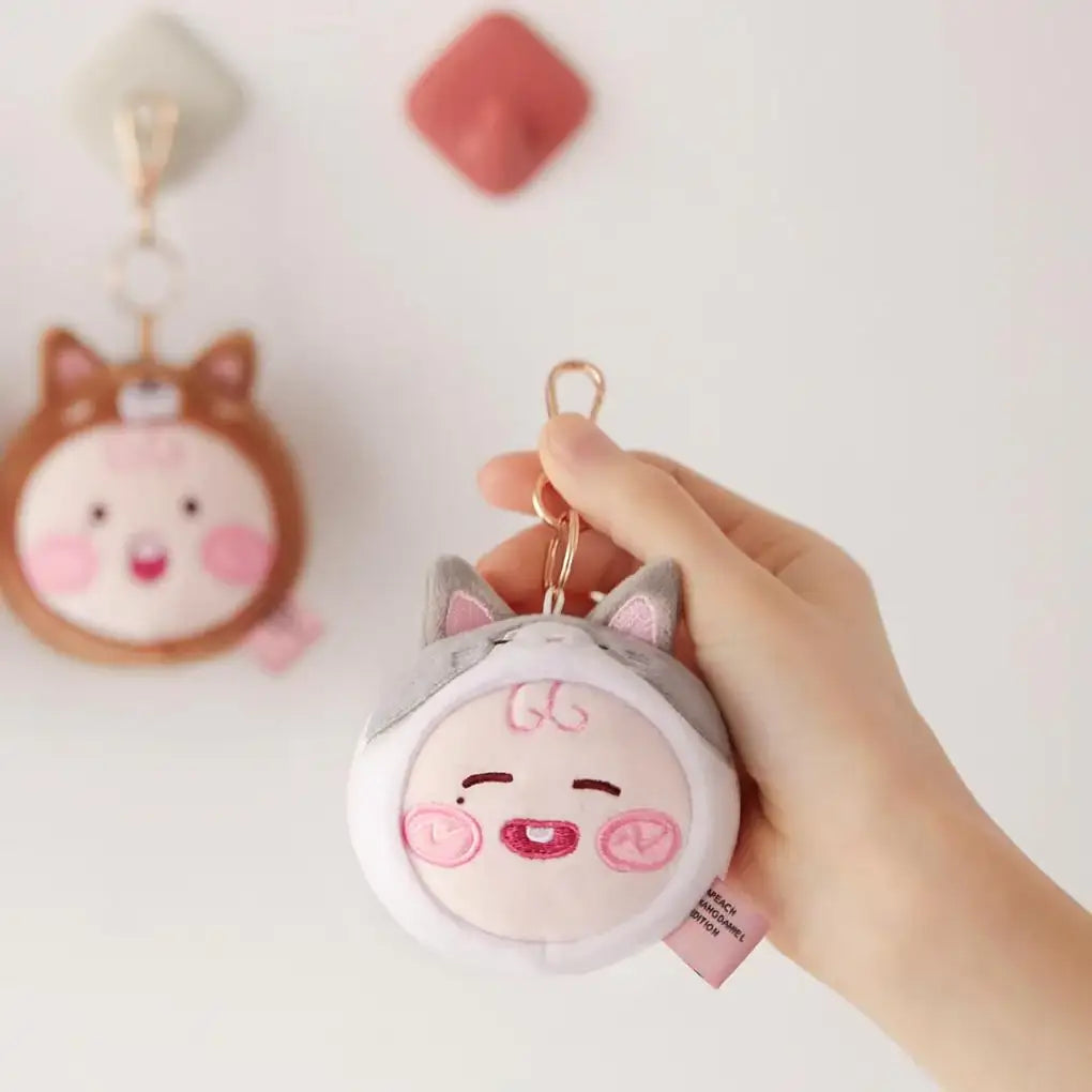 Apeach x KangDaniel - Apeach Face Plush Keychain - Apeach x KangDaniel - Accessories - Harumio