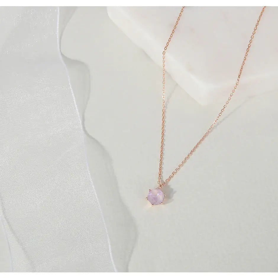 CLUE - Swarovski Stone Birthstone Silver Necklace - CLUE - Jewelry - Harumio