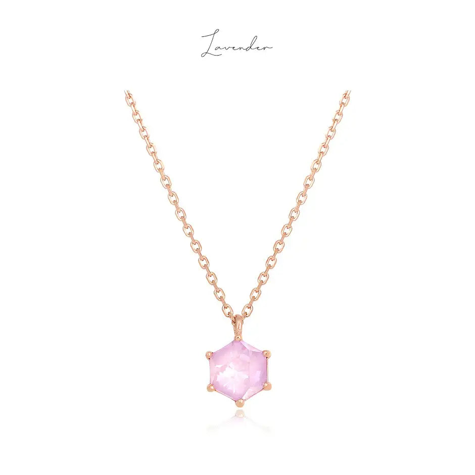 CLUE - Swarovski Stone Birthstone Silver Necklace - CLUE - Jewelry - Harumio