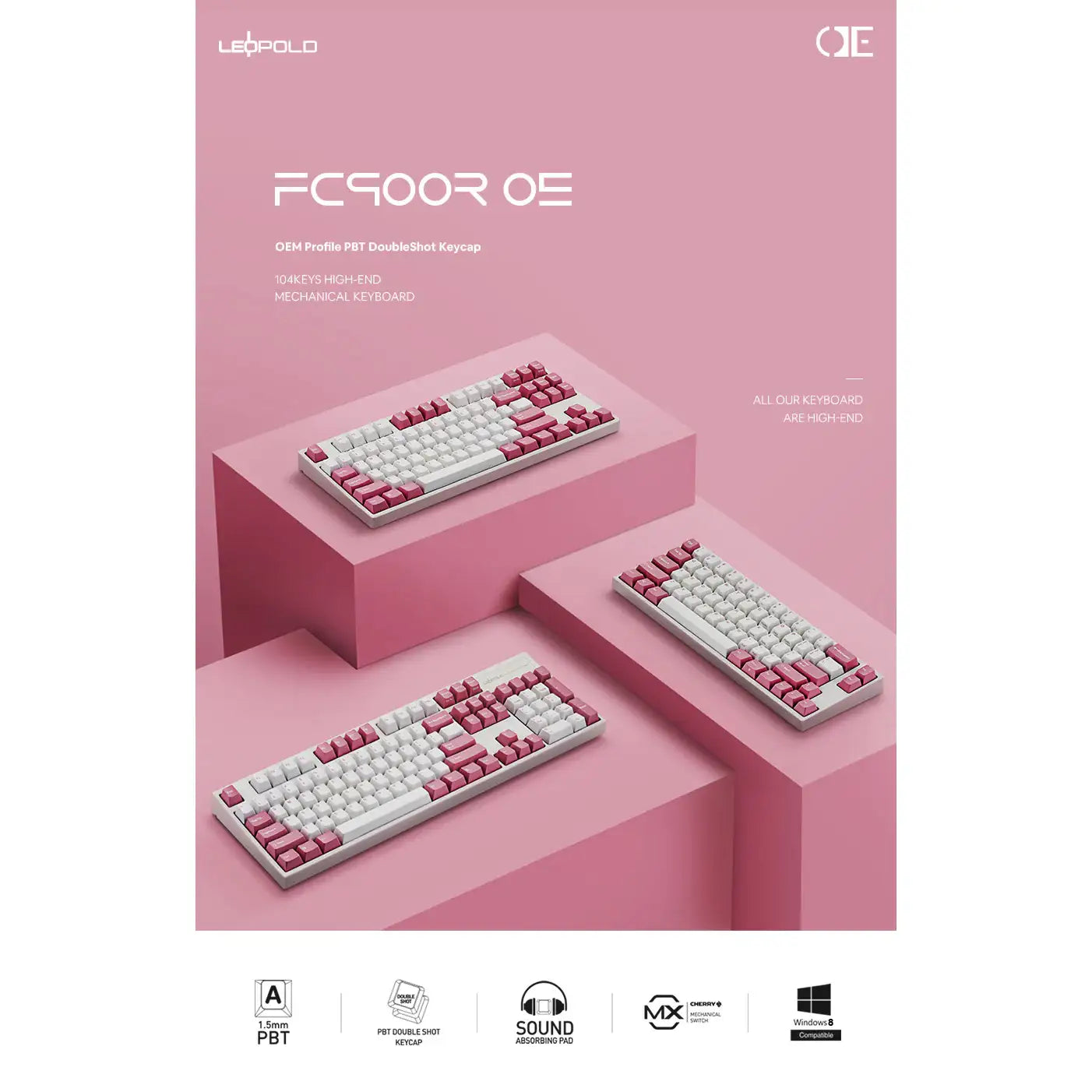 Leopold - FC900R OE Mechanical Keyboard - Leopold - Mechanical Keyboard - Harumio