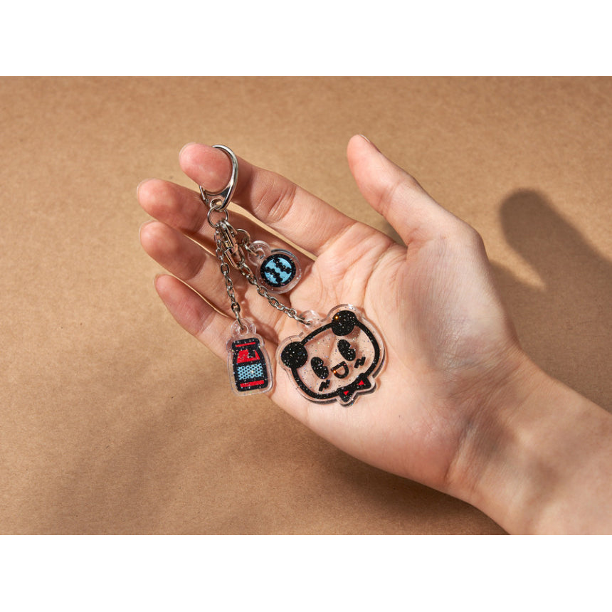 Spoonz - Glitter Acrylic Key Ring