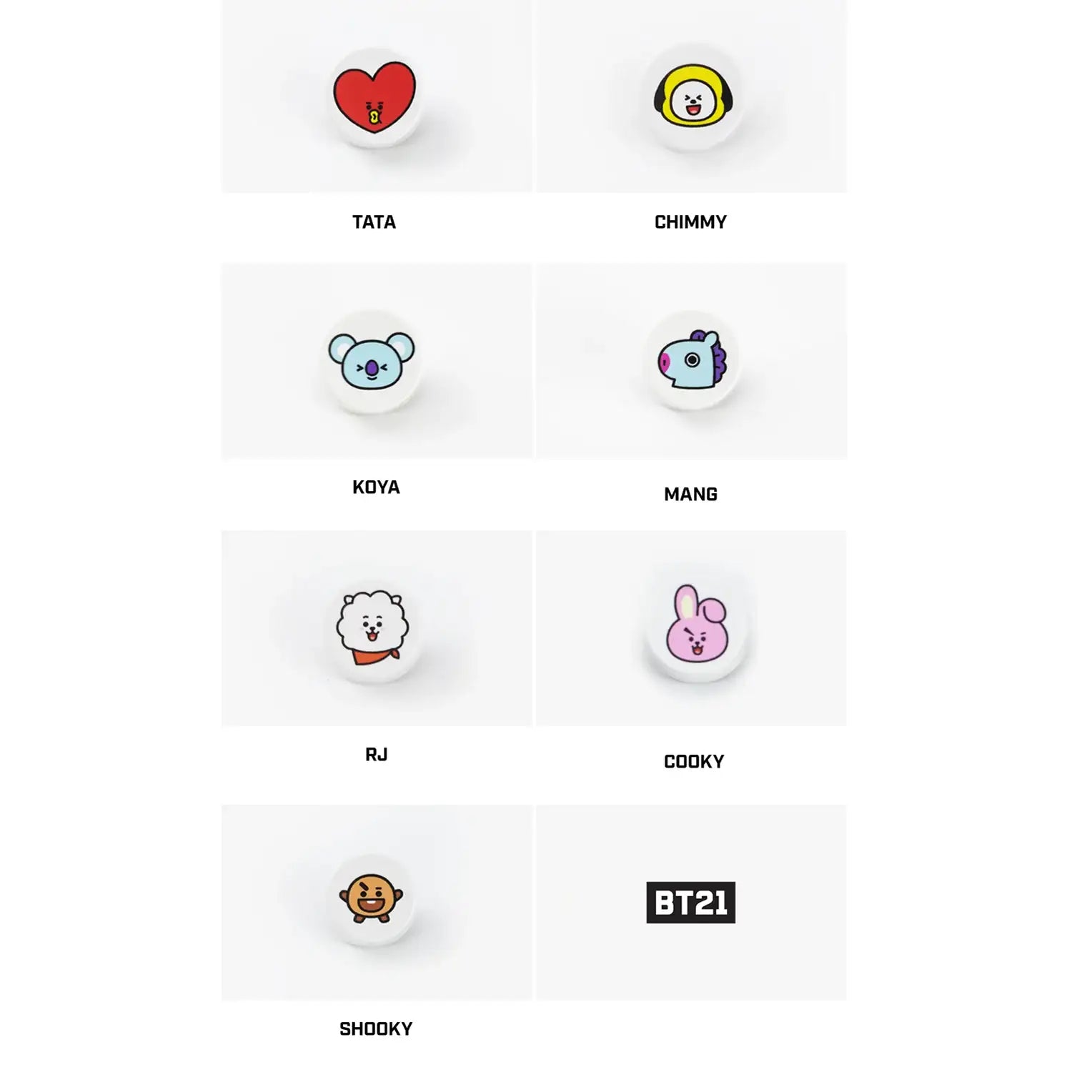 BT21 x Royche - Retro Keyboard Keycap Set - BT21 x Royche - Keycap - Harumio