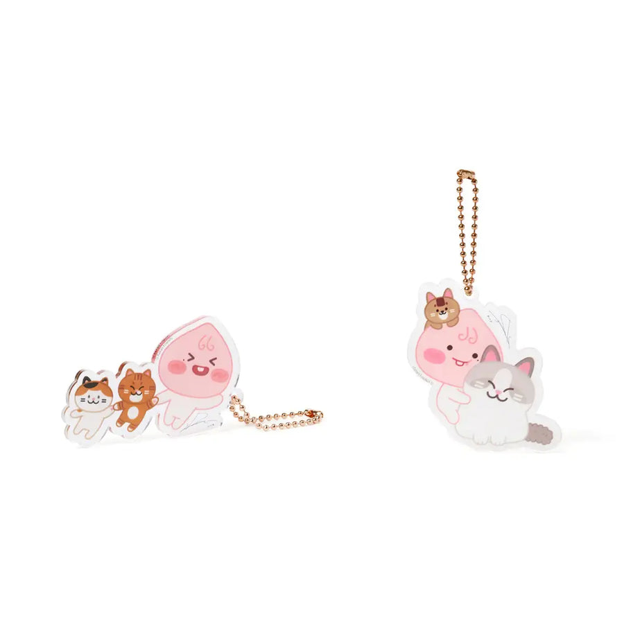 Apeach x KangDaniel - Apeach Transparent Keyring - Apeach x KangDaniel - Accessories - Harumio