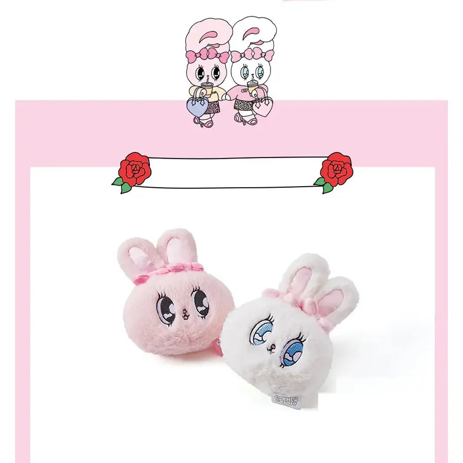 Esther Bunny - Plush Doll Face Keyring - Esther Bunny - Accessories - Harumio