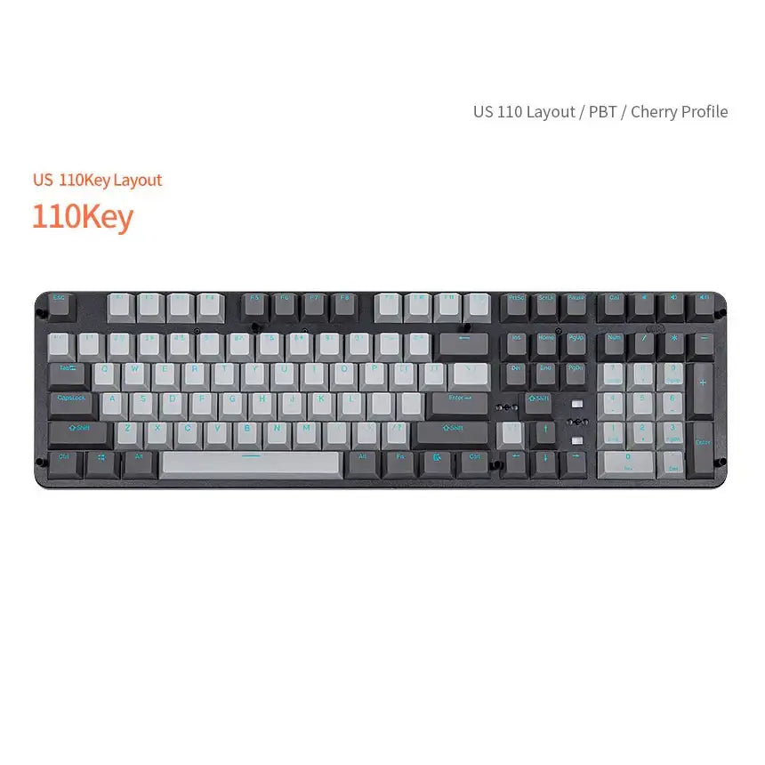 Archon - PBT Cherry Profile Double Injection Key cap 110 keys (Sky Blu ...