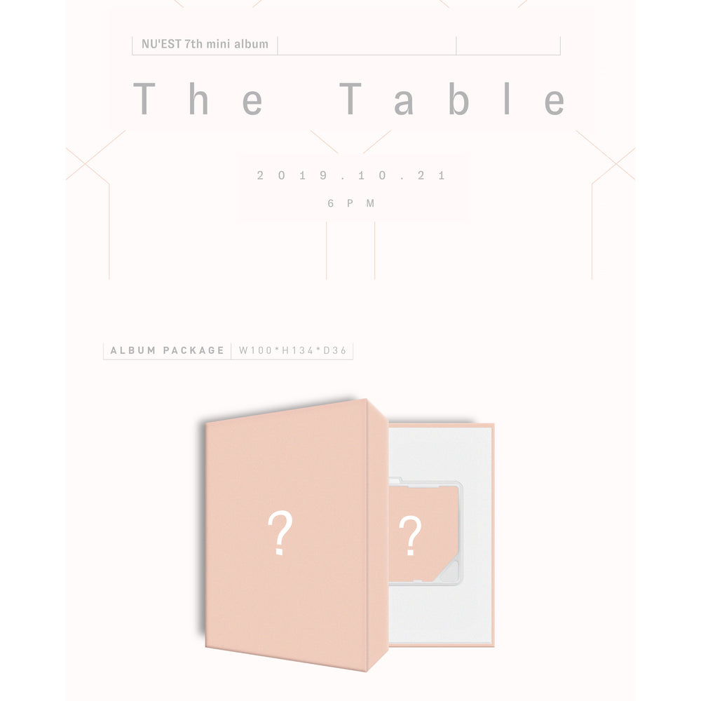 NU'EST - Mini Album Vol. 7 The Table - Kit Album - Preorder