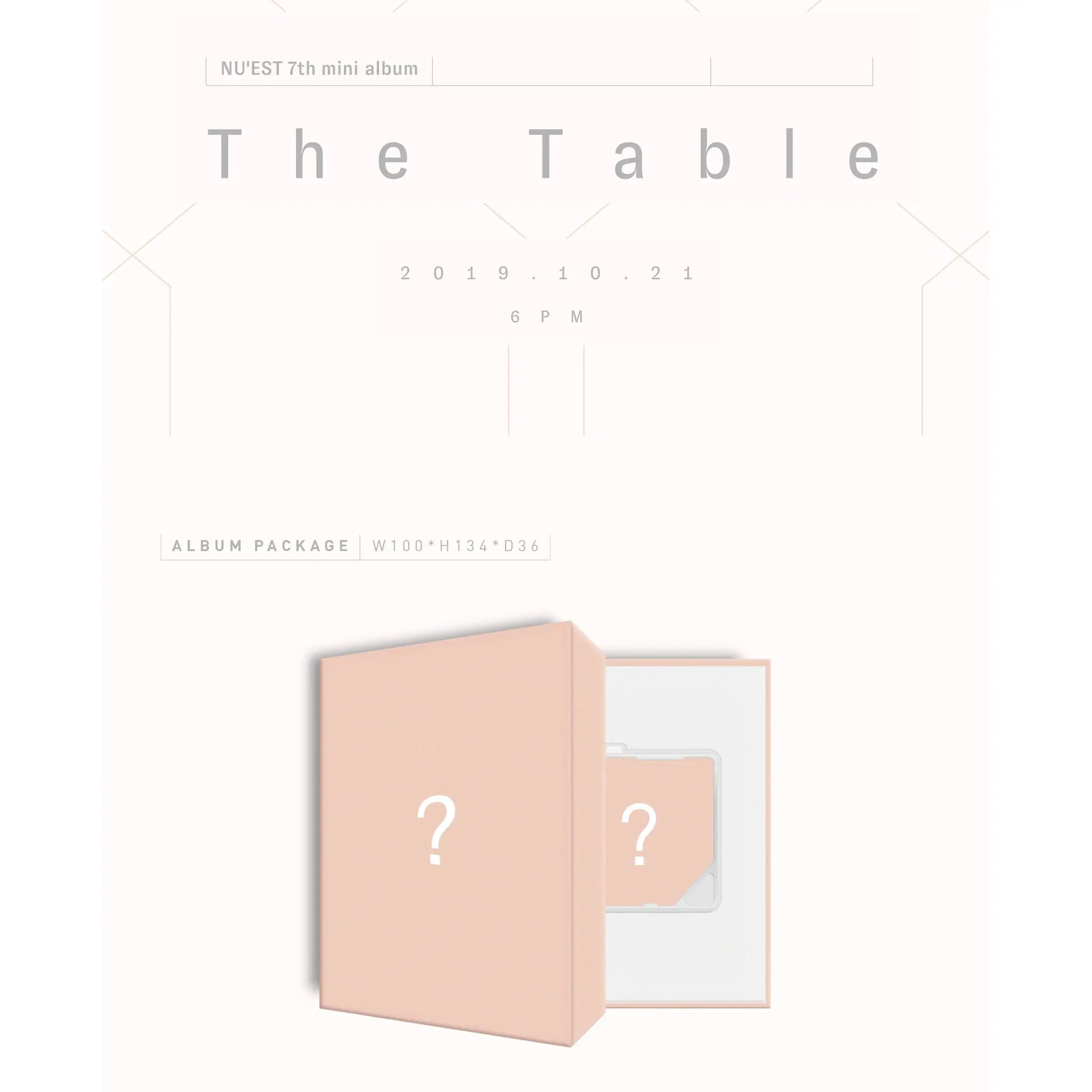 NU'EST - Mini Album Vol. 7 The Table - Kit Album - Preorder - NU'EST - Album - Harumio