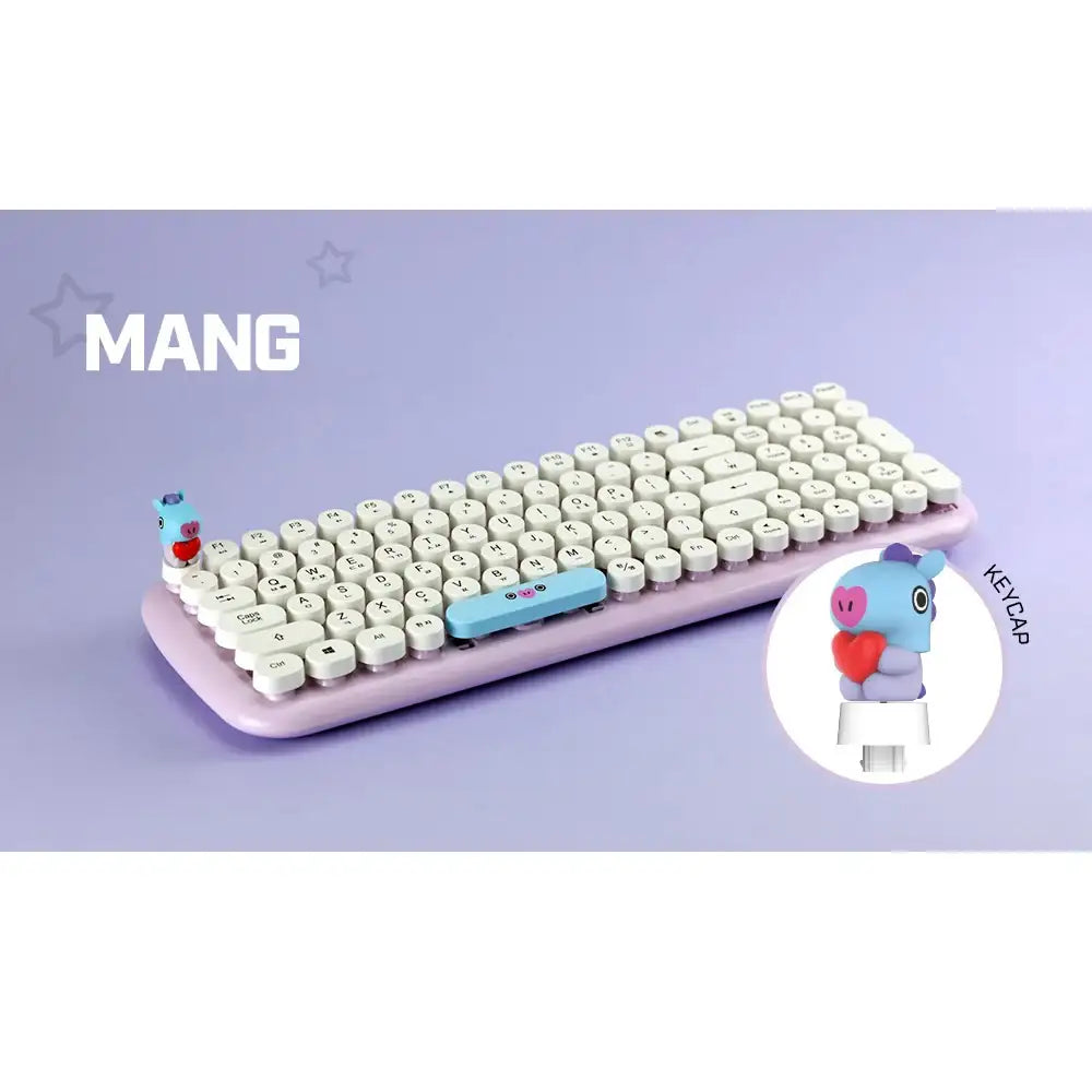 BT21 x Royche - Wireless Retro Keyboard - BT21 x Royche - Wireless Keyboard - Harumio