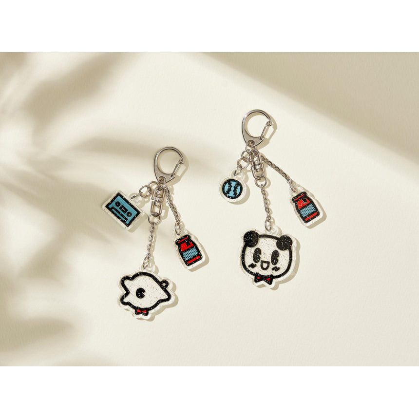 Spoonz - Glitter Acrylic Key Ring