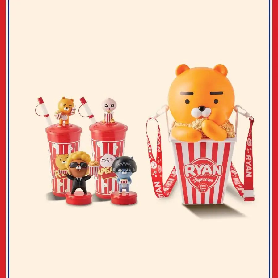 Lotte Cinema x Kakao Friends - Popcorn Container and Tumbler Set - Lotte Cinema - Accessories - Harumio