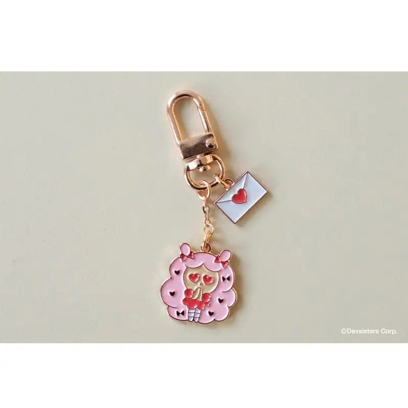 Cookie Run x Hi, Bye Mama - Cotton Candy Cookie Love Letter Keyring - Cookie Run x Hi, Bye Mama - Accessories - Harumio