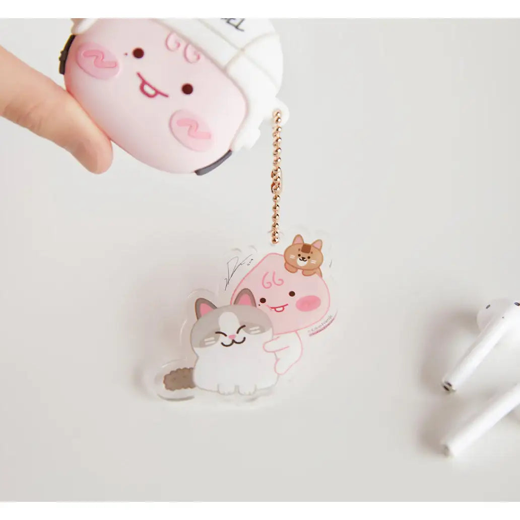 Apeach x KangDaniel - Apeach Transparent Keyring - Apeach x KangDaniel - Accessories - Harumio