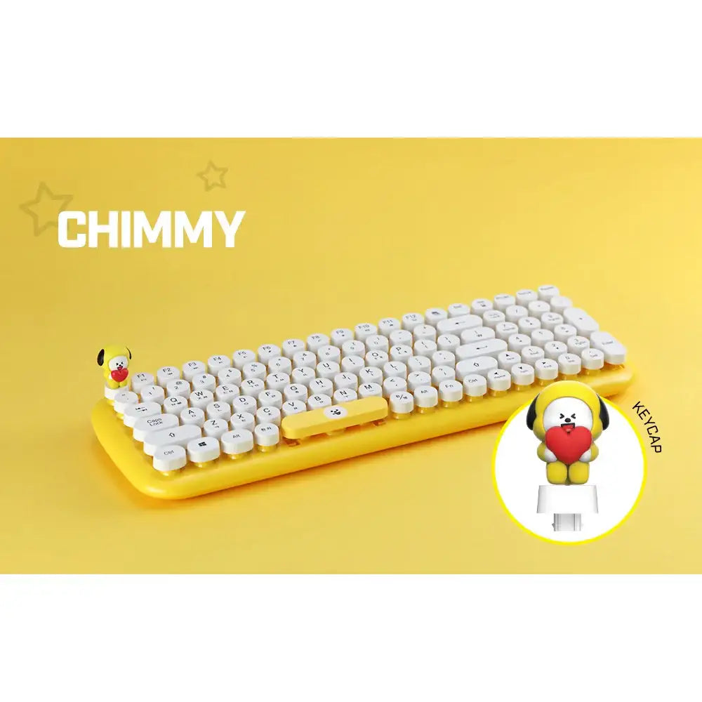 BT21 x Royche - Wireless Retro Keyboard - BT21 x Royche - Wireless Keyboard - Harumio
