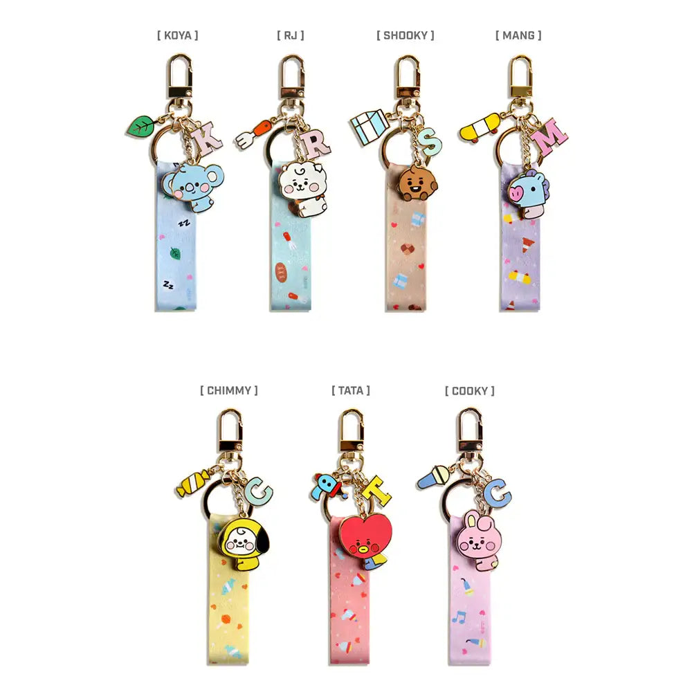 BT21 x Monopoly - Baby Strap Metal Keyring - BT21 x Monopoly - Accessories - Harumio