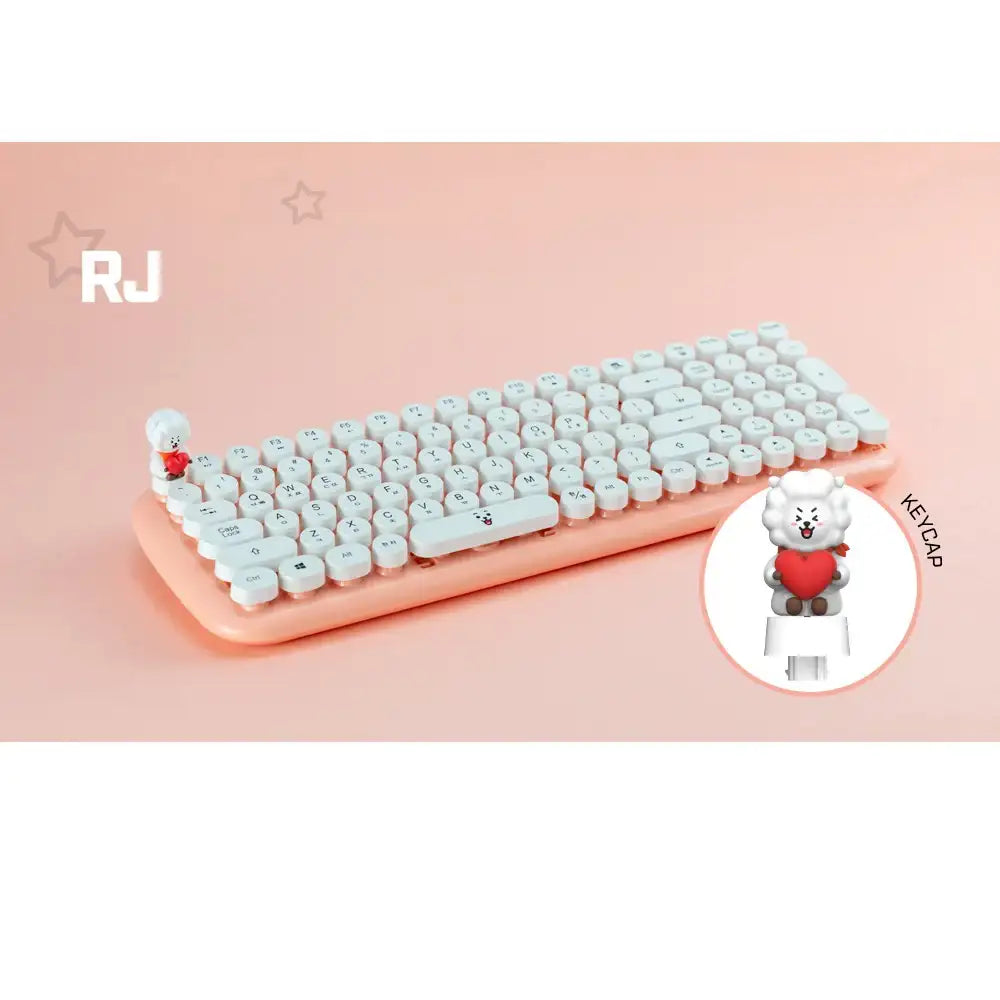BT21 x Royche - Wireless Retro Keyboard - BT21 x Royche - Wireless Keyboard - Harumio