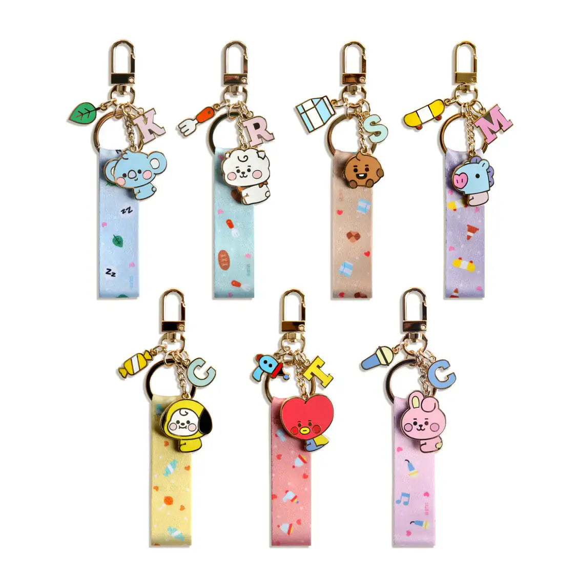 BT21 x Monopoly - Baby Strap Metal Keyring - BT21 x Monopoly - Accessories - Harumio
