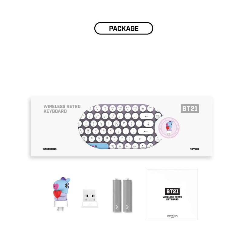 BT21 x Royche - Wireless Retro Keyboard