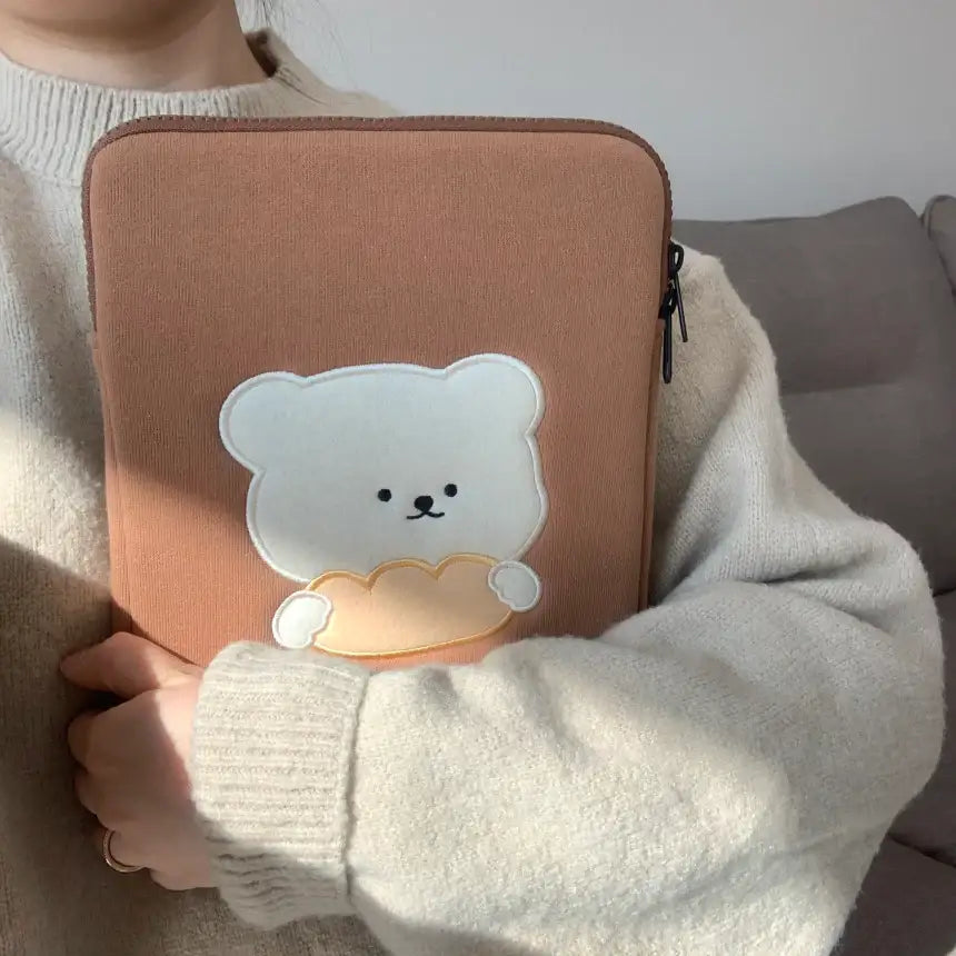 Bamtoree Bear - Bread Laptop Pouch - Bamtoree Bear - Accessories - Harumio