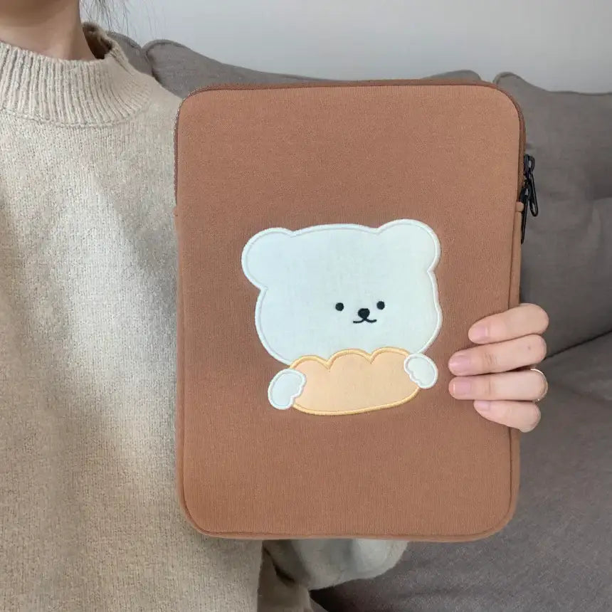 Bamtoree Bear - Bread Laptop Pouch - Bamtoree Bear - Accessories - Harumio