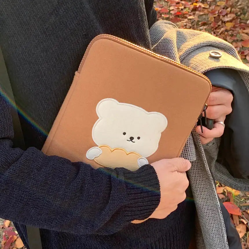 Bamtoree Bear - Bread Laptop Pouch - Bamtoree Bear - Accessories - Harumio