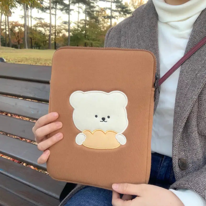 Bamtoree Bear - Bread Laptop Pouch - Bamtoree Bear - Accessories - Harumio