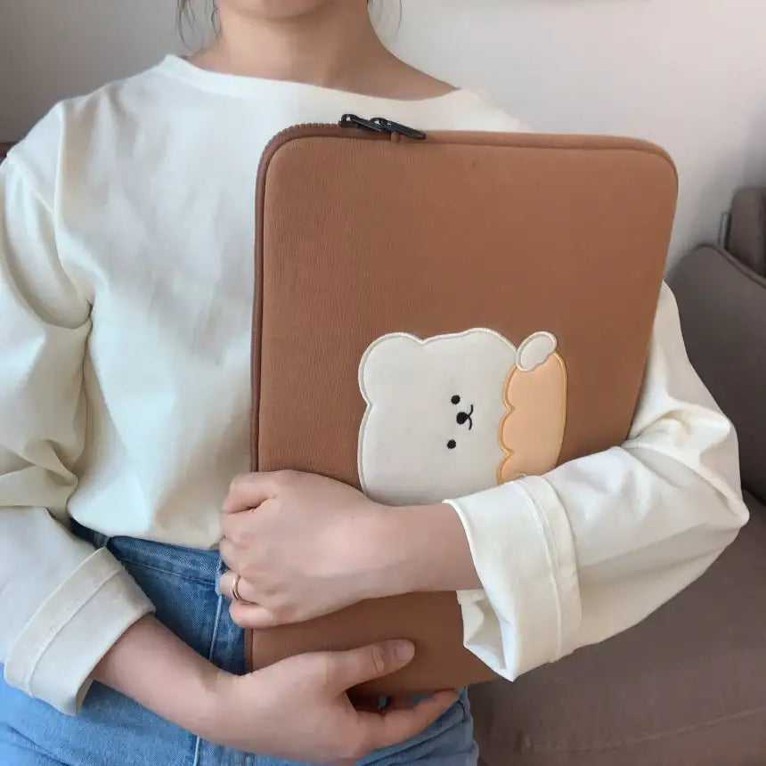 Bamtoree Bear - Bread Laptop Pouch - Bamtoree Bear - Accessories - Harumio