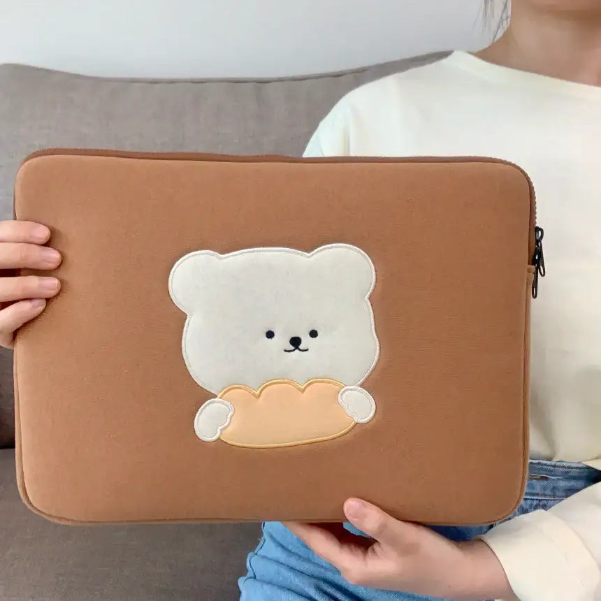 Bamtoree Bear - Bread Laptop Pouch - Bamtoree Bear - Accessories - Harumio