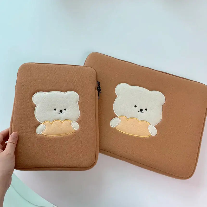 Bamtoree Bear - Bread Laptop Pouch - Bamtoree Bear - Accessories - Harumio