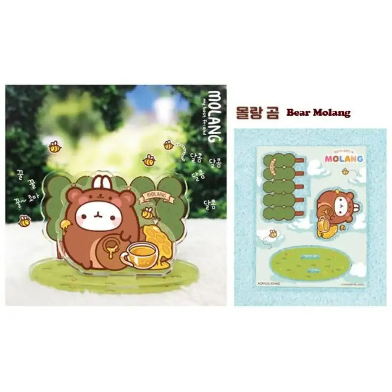 Molang - Animal Acrylic Stand - Molang - Acrylic Stand - Harumio