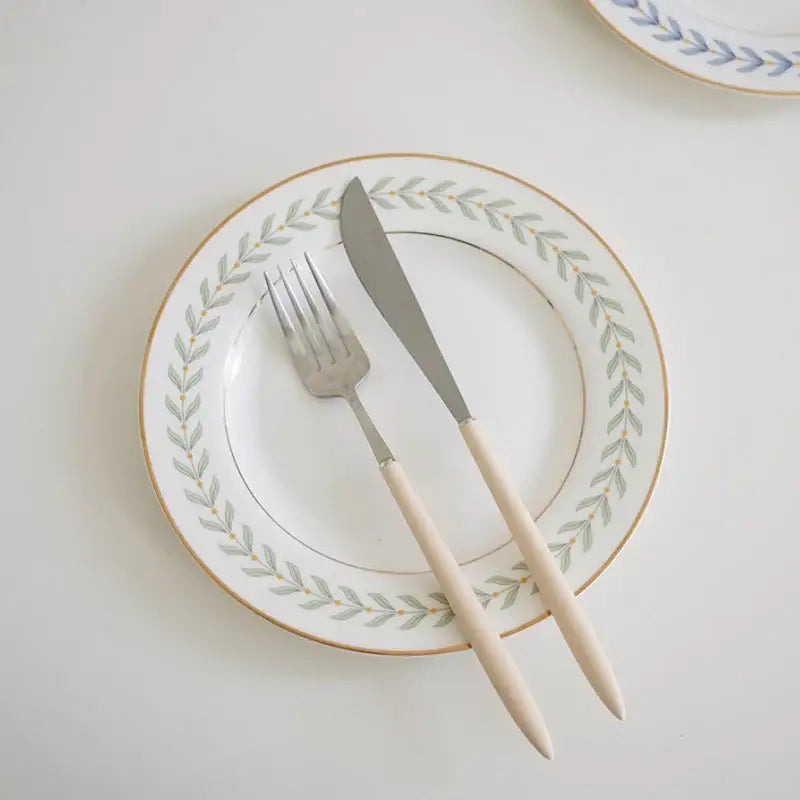 Somkist - Gold Rim Laurel Plate - Somkist - Home & Living - Harumio
